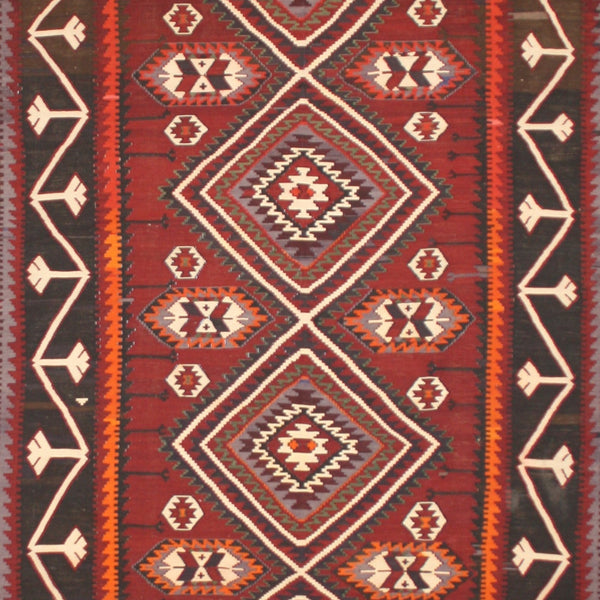 Large Semi-Antique Shirvan Kilim