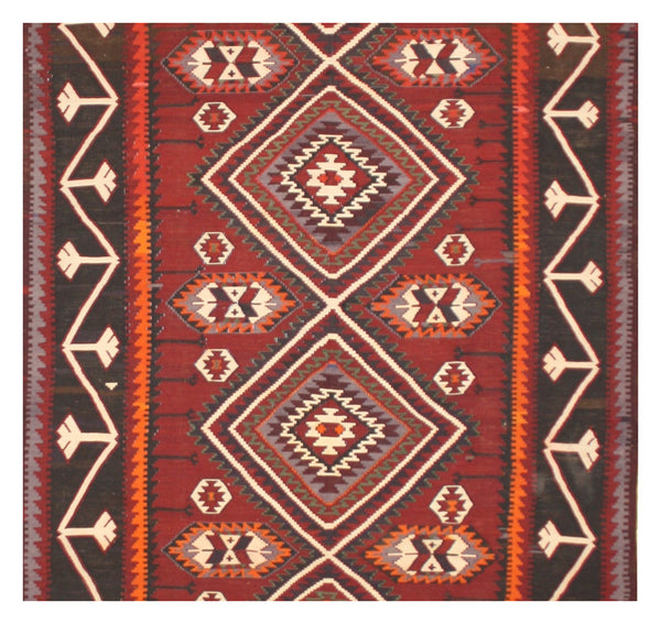 Large Semi-Antique Shirvan Kilim