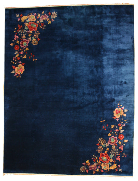 Antique Chinese Art  Deco Rug