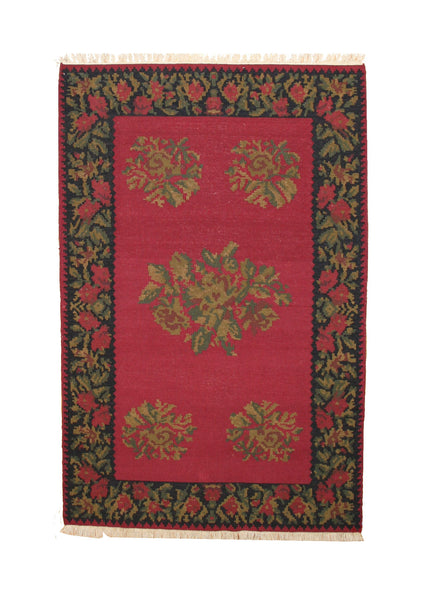 Vintage Flat-Woven Dhurrie