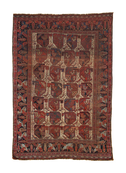 Antique Khamseh "Bird" Rug